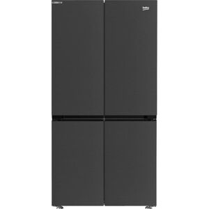 BEKO HarvestFresh GN446224VPZ Fridge Freezer - Black Steel, Black