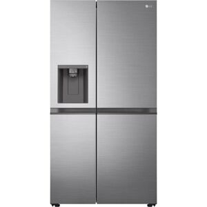 LG NatureFRESH GSLV51PZXL American-Style Fridge Freezer - Shiny Steel, Silver/Grey