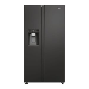 HAIER HSW79F18DIPT American-Style Smart Fridge Freezer - Slate Black, Black