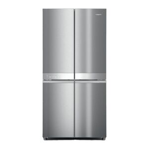 HOTPOINT HQ9 B2L G Fridge Freezer - Inox, Silver/Grey