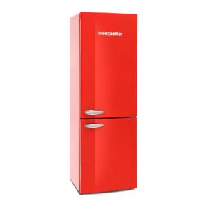 MONTPELLIER Retro MAB386R 60/40 Fridge Freezer - Red, Red