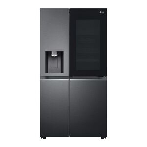 LG InstaView GSXV90MCAE American-Style Smart Fridge Freezer - Matte Black, Black