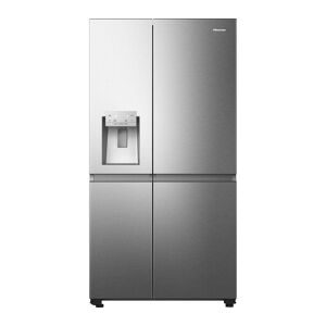 HISENSE PureFlat RS818N4TIE American-Style Smart Fridge Freezer - Grey Stainless Steel, Stainless Steel