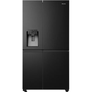 HISENSE PureFlat RS818N4IFE American-Style Smart Fridge Freezer - Black Stainless Steel, Stainless Steel