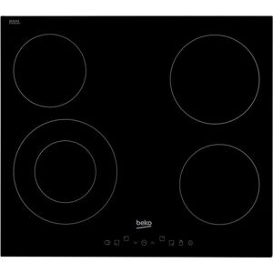 Beko HIC64402T 58 cm Ceramic Hob - Black, Black