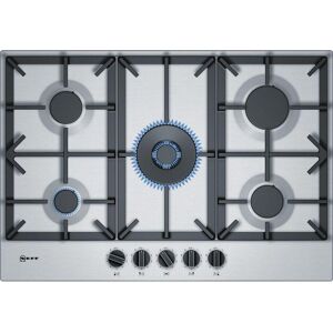 NEFF N70 T27DS59N0 Gas Hob - Stainless Steel, Stainless Steel