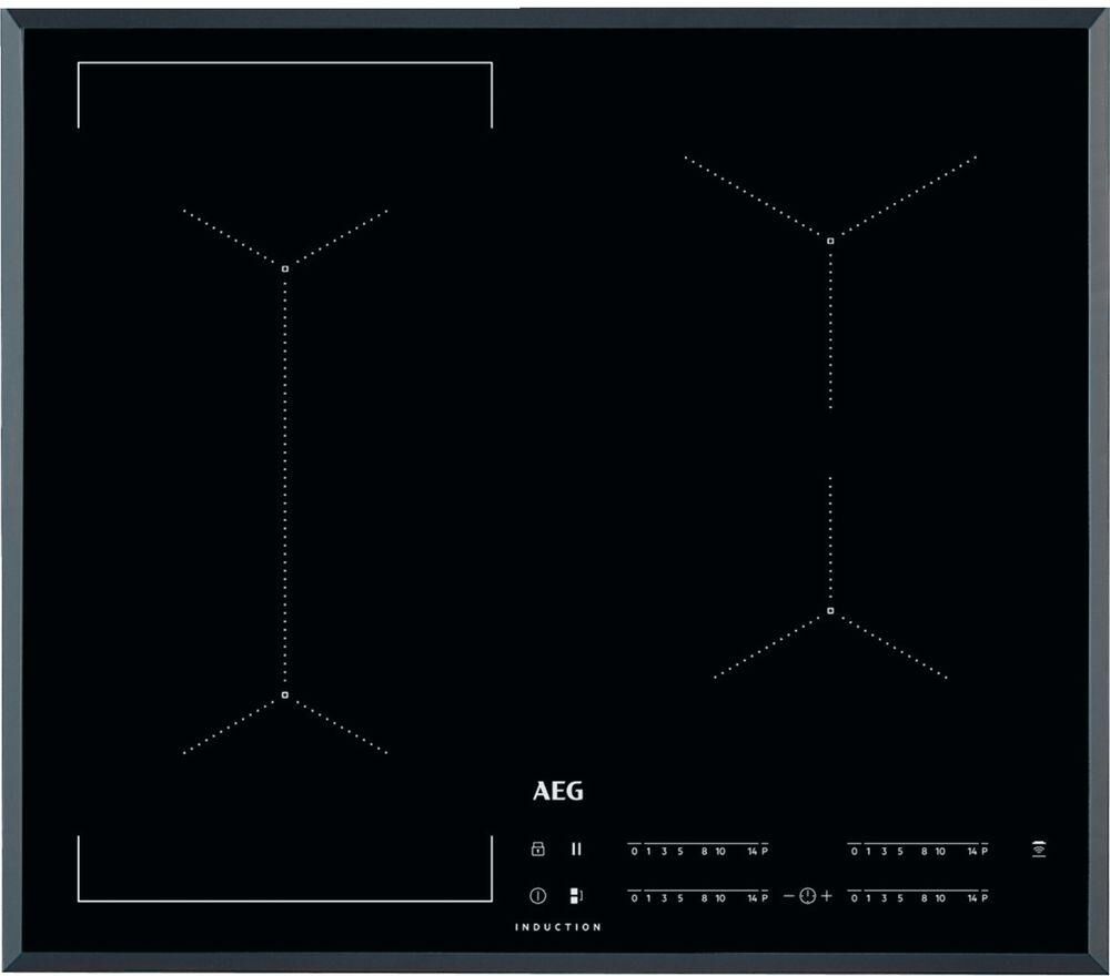 AEG IKE64441FB Electric Induction Hob - Black, Black