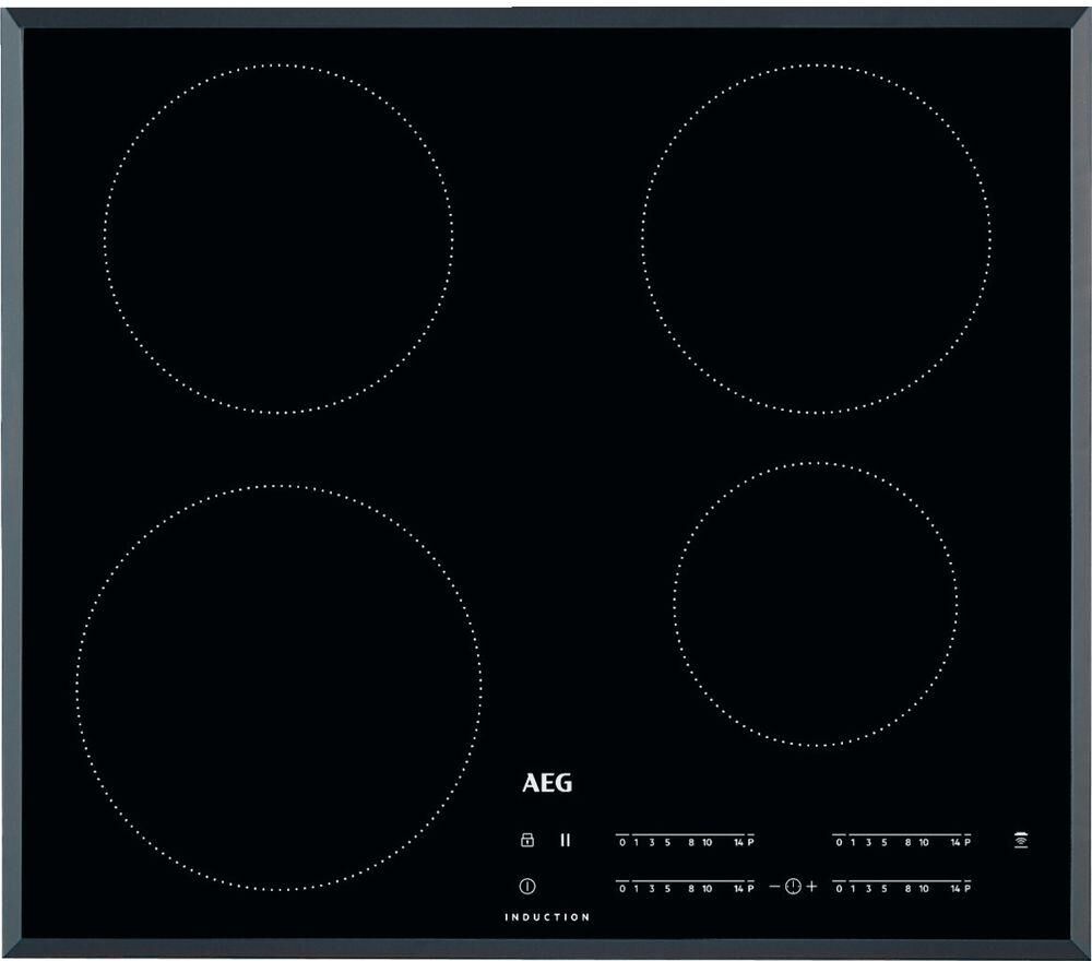 AEG IKB64401FB Electric Induction Hob - Black, Black