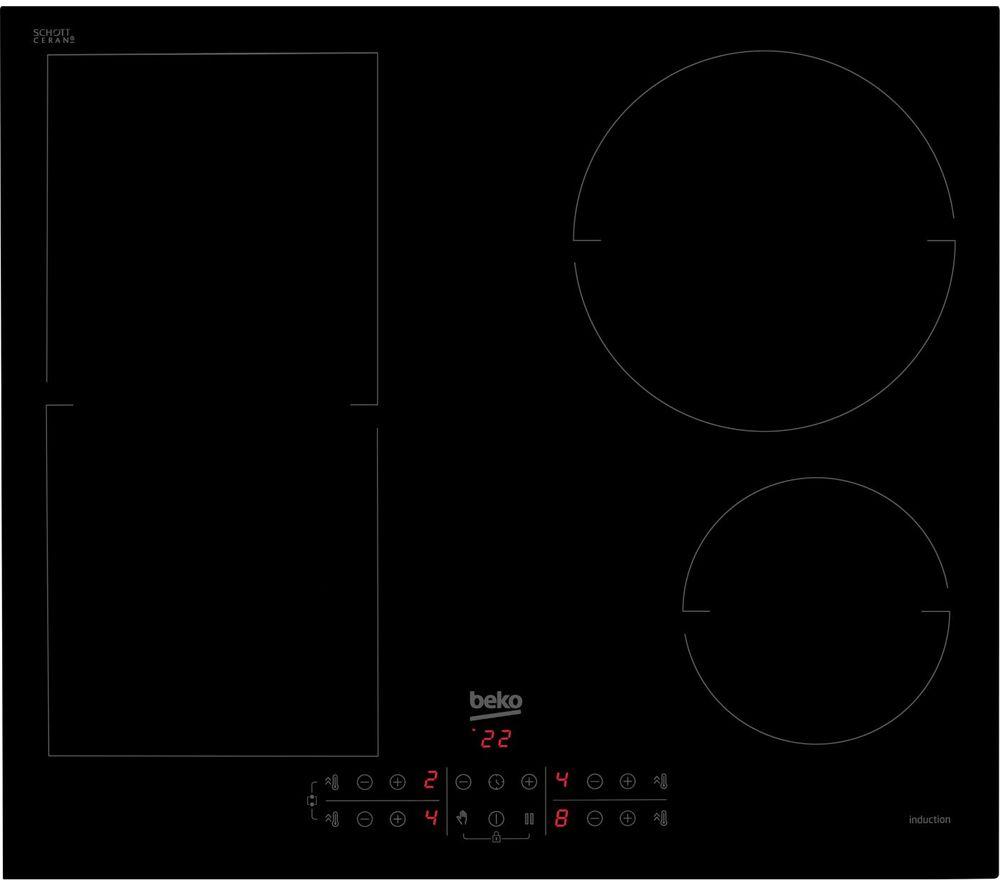 BEKO HII64201MT Electric Induction Hob - Black, Black