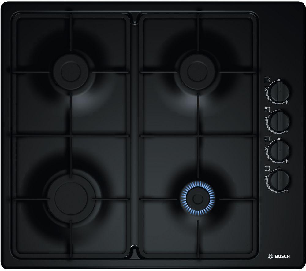 BOSCH Serie 2 PBP6B6B60 Gas Hob - Black, Black