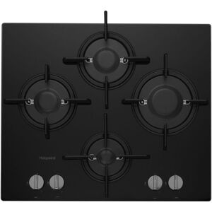 HOTPOINT Direct Flame FTGHG 641 D/H Gas Hob - Black, Black