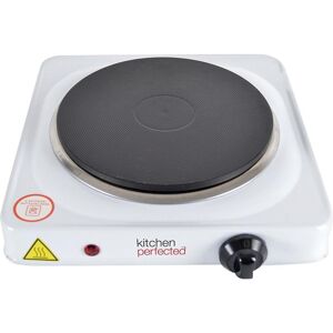 LLOYTRON E4102WH Single Electric Hot Plate - White, Silver/Grey