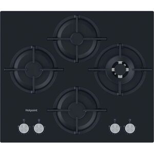 HOTPOINT HGS 62S/BK Gas Hob - Black, Black