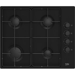 BEKO HIBG64120SB Gas Hob - Black, Black