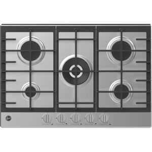 HOOVER HHG75WK3X Gas Hob - Stainless Steel, Stainless Steel