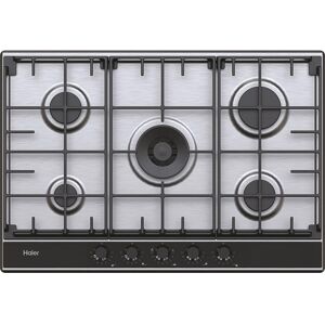 HAIER HAHG74S2X 75 cm Gas Hob - Stainless Steel, Stainless Steel