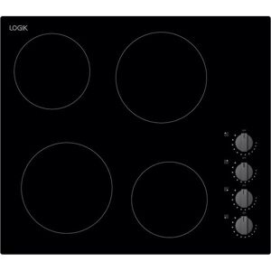 LOGIK LCHOBKN23 59 cm Electric Ceramic Hob - Black, Black