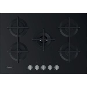 INDESIT ING 72T/BK 73 cm Gas Hob - Black, Black