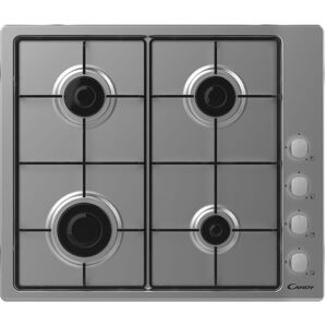 CANDY CHW6LX 60 cm Gas Hob - Silver, Silver/Grey