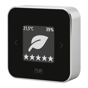EVE Room Smart Indoor Air Quality Monitor - Silver & Black, Silver/Grey,Black