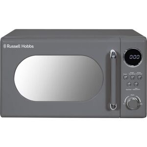 RUSSELL HOBBS Retro RHM2044G Compact Solo Microwave - Grey, Silver/Grey