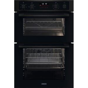 ZANUSSI ZKCNA7KN Electric Double Oven - Black, Black