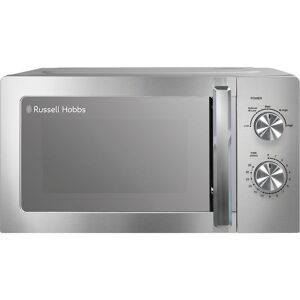 RUSSELL HOBBS RHMM827SS Compact Solo Microwave - Silver, Silver/Grey