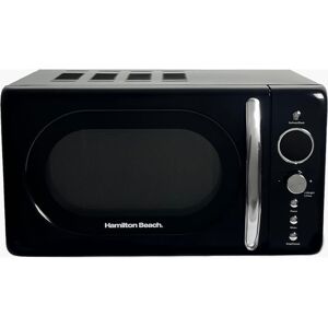 Hamilton Beach Retro HB70H20B Compact Solo Microwave - Black, Black