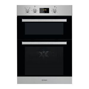 INDESIT Aria IDD 6340 IX Electric Double Oven - Stainless Steel, Stainless Steel