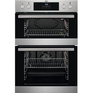 AEG DEB331010M Electric Double Oven - Stainless Steel, Stainless Steel