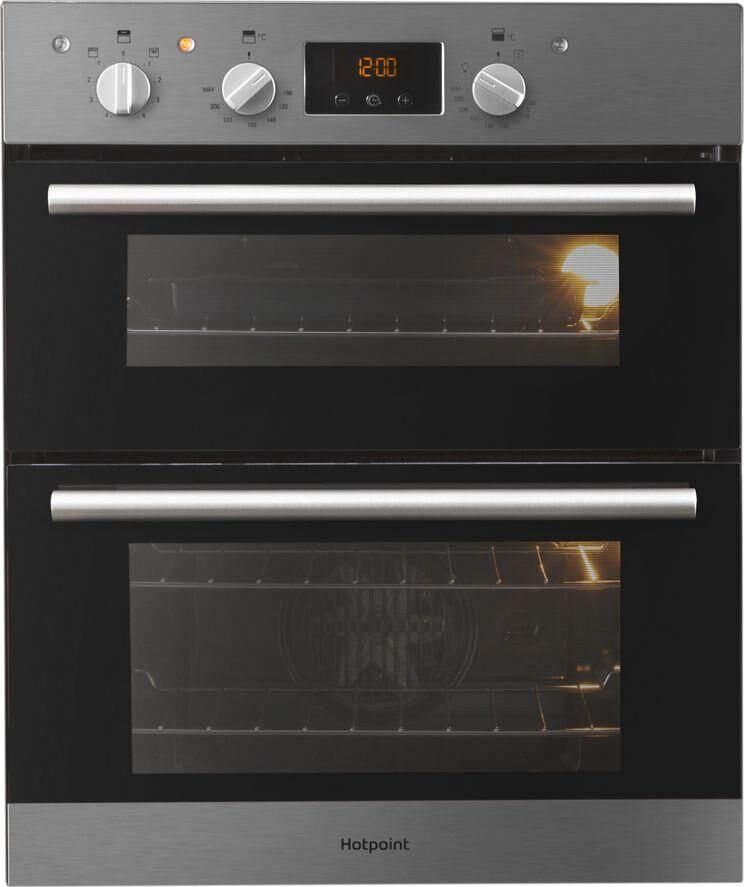 HOTPOINT Class 2 DU2 540 IX Electric Built-under Double Oven - Stainless Steel, Stainless Steel