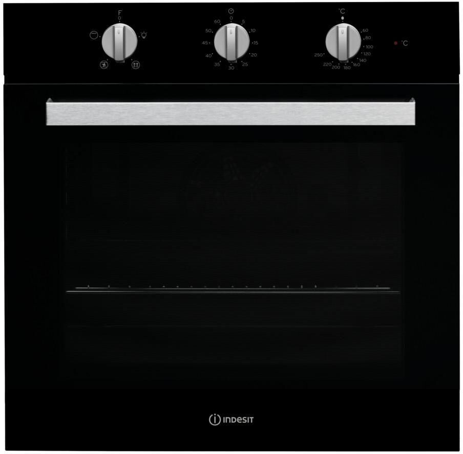 INDESIT Aria IFW 6330 Electric Single Oven - Black, Black