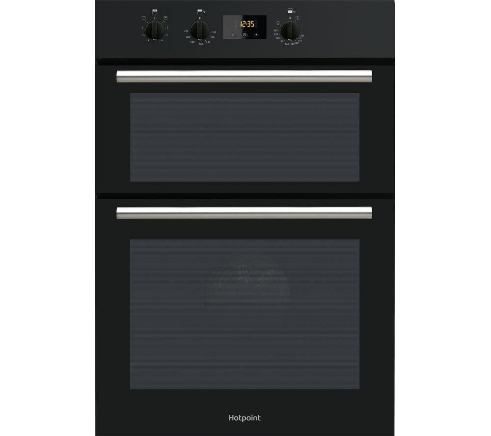 HOTPOINT Class 2 DD2 540 BL Electric Double Oven - Black, Black
