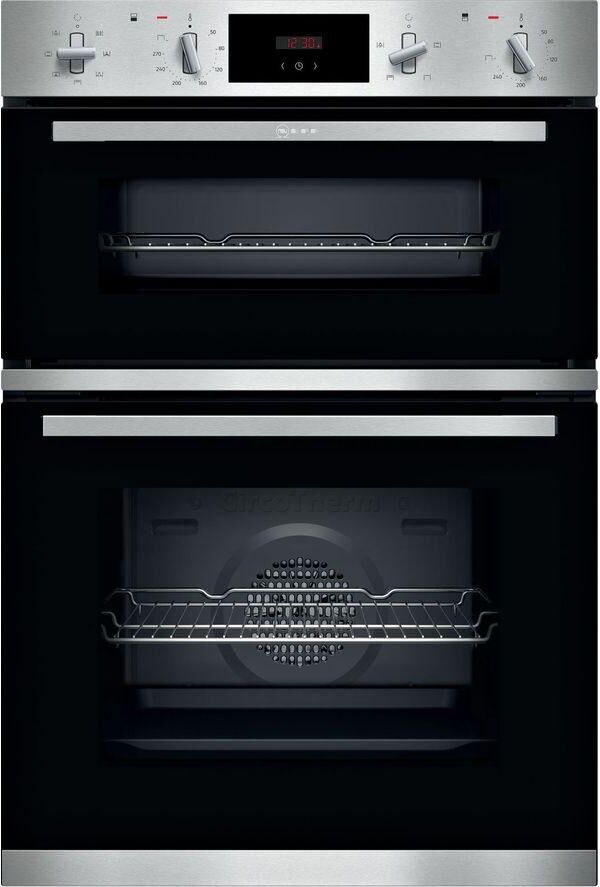 NEFF N30 U1GCC0AN0B Electric Double Oven - Stainless Steel, Stainless Steel