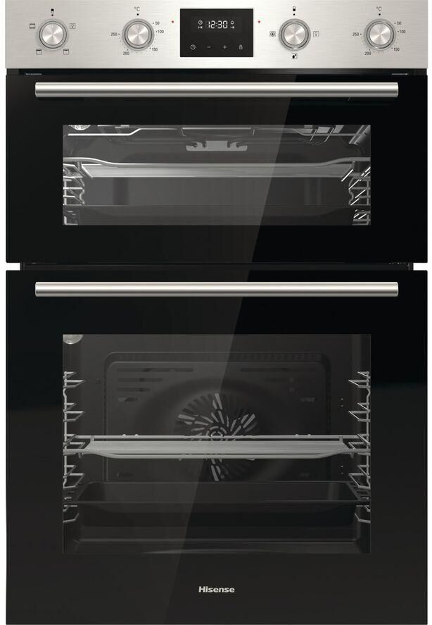 HISENSE BID99222CXUK Electric Double Oven - Stainless Steel, Stainless Steel