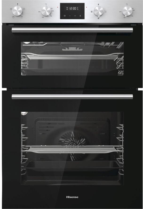 HISENSE BID95211XUK Electric Double Oven - Stainless Steel, Stainless Steel