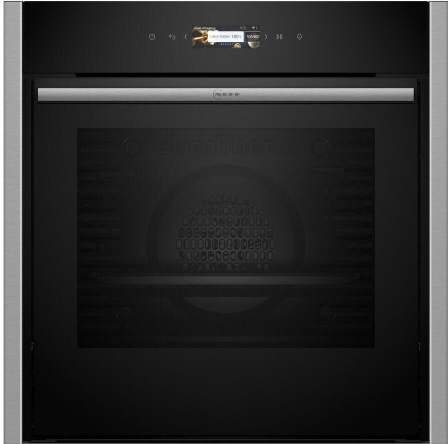 NEFF N70 Slide&Hide B54CR71N0B Electric Pyrolytic Smart Oven - Stainless Steel, Stainless Steel