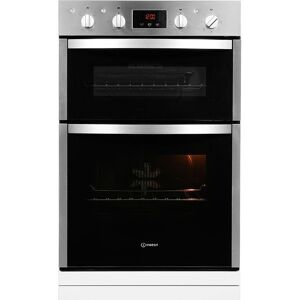 INDESIT Aria DDD5340CIX Electric Double Oven - Stainless Steel, Stainless Steel