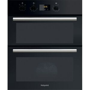 HOTPOINT Class 2 DU2 540 BL Electric Built-under Double Oven - Black, Black