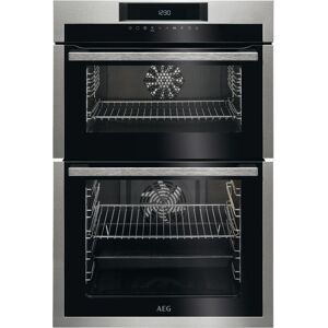 AEG SurroundCook DCE731110M Electric Double Oven - Stainless Steel & Black, Stainless Steel