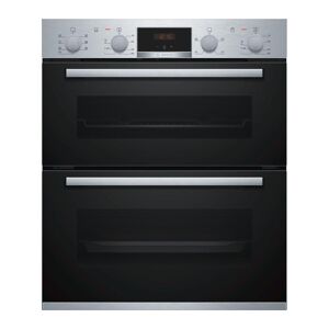 BOSCH Serie 4 NBS533BS0B Electric Built-under Double Oven - Stainless Steel, Stainless Steel