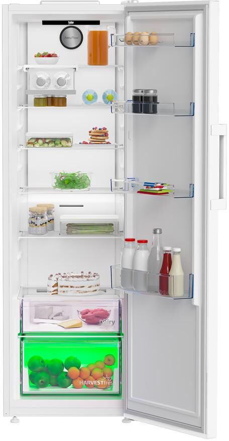 BEKO LNP4686LVW Tall Fridge - White, White