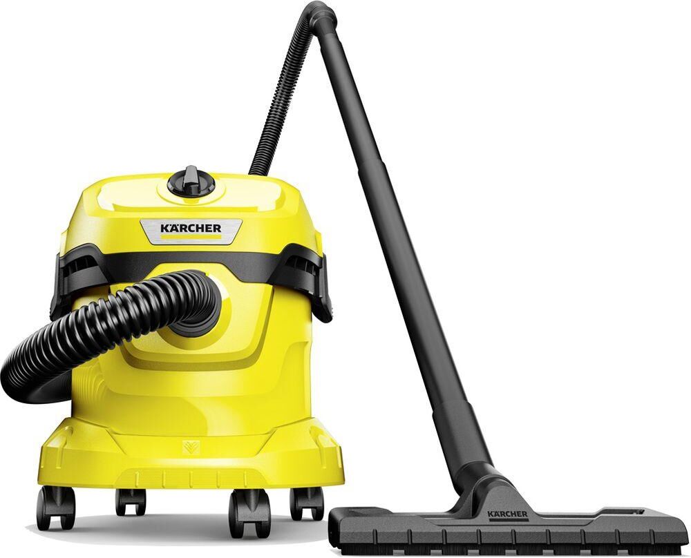 KARCHER WD 2 Plus Cylinder Wet & Dry Vacuum Cleaner - Yellow & Black