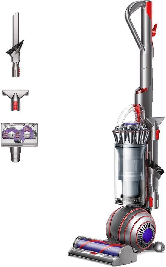 DYSON Ball Animal Upright Bagless Vacuum Cleaner - Nickel & Silver, Silver/Grey,Red,Blue