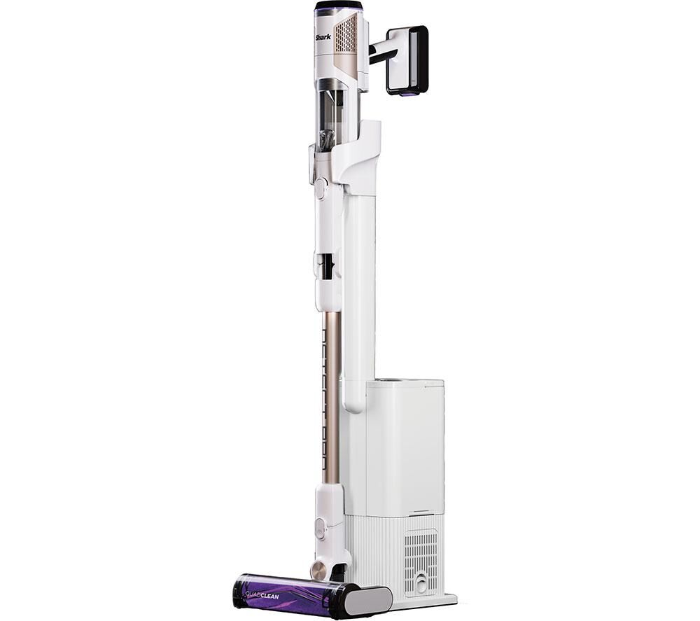 SHARK Detect Pro with Auto-Empty System IW3611UKT Cordless Vacuum Cleaner - White & Brass, Gold,White
