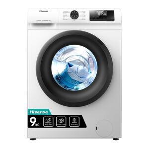 HISENSE WFQP9014EVM 9 kg 1400 Spin Washing Machine - White, White