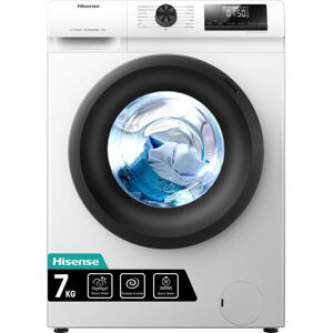 HISENSE WFQP7012EVM 7 kg 1200 Spin Washing Machine - White, White