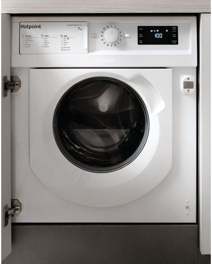 HOTPOINT BI WMHG 71483 UK N Integrated 7 kg 1400 Spin Washing Machine, White