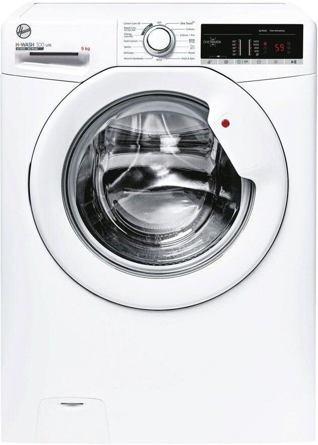 HOOVER H-WASH 300 LITE H3W 49TA4/1-80 NFC 9 kg 1400 Spin Washing Machine - White, White