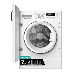 HISENSE 3 Series WF3M741BWI Integrated 7 Kg 1400 rpm Washing Machine - White, White